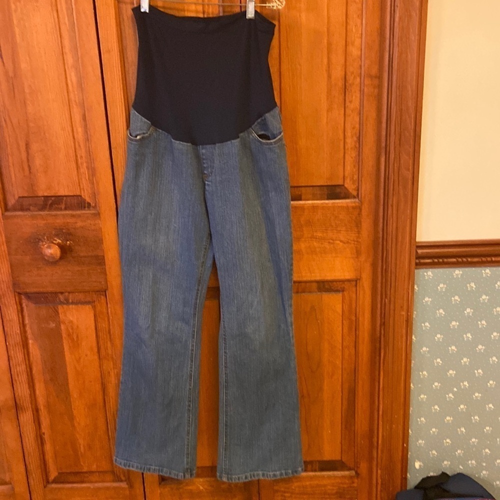 Motherhood Bootcut Jean in Stonewash Medium Petite